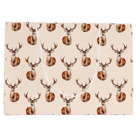 Wildlife Herten Waterverf Groot Cadeauzakje (Achterkant)