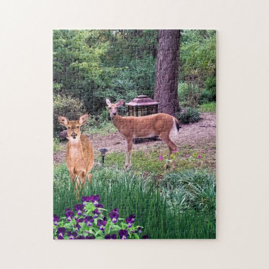 Wildlife Hinde Herten Foto Collage Legpuzzel (Verticaal)