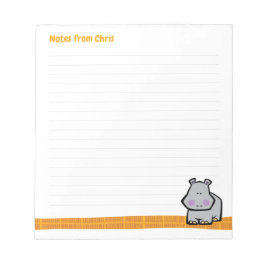 Wildlife Hippo Note Pad Notitieblok