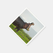 Wildlife Hippopotamus Foto Servet (Hoek)