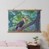 Wildlife Hornbill Bird Hangend Wandkleed (Slaapkamer)