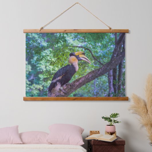 Wildlife Hornbill Bird Hangend Wandkleed (Slaapkamer)