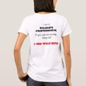 Wildlife Hotline-Shirt T-shirt (Achterkant)