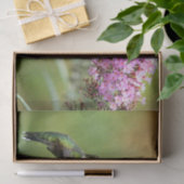 Wildlife Hummingbird Floral Foto Tissuepapier (Geschenk)