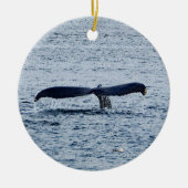 Wildlife Humpback Whale Tail Foto Keramisch Ornament (Voorkant)