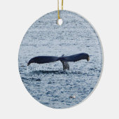 Wildlife Humpback Whale Tail Foto Keramisch Ornament (Links)