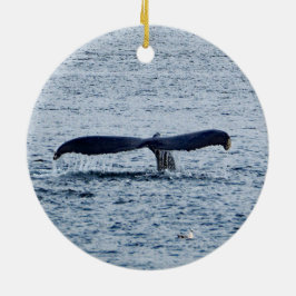 Wildlife Humpback Whale Tail Foto Keramisch Ornament