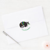Wildlife -I love Armadillos - Natuur - Ronde Sticker (Envelop)