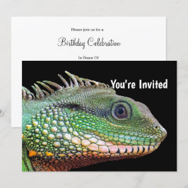 Wildlife Iguana Foto Verjaardag Kaart