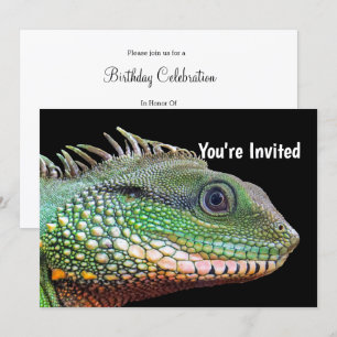 Wildlife Iguana Foto Verjaardag Kaart