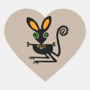 Wildlife - Ik hou van BILBIES - Marsupial - Natuur Hart Sticker