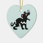 Wildlife - Ik hou van Tasmaanse DUIVELS - Hart Keramisch Ornament (Links)