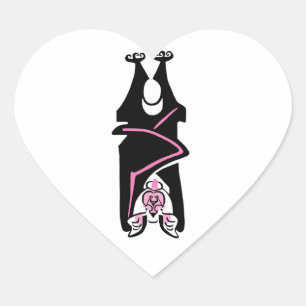 Wildlife -Ik hou van VLEERMUIZEN- Dierenvriend - N Hart Sticker