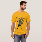 Wildlife Interactie van Helm Diver en Octopus T-shirt (Voorkant volledig)