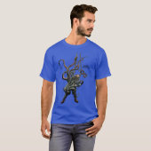 Wildlife Interactie van Helm Diver en Octopus T-shirt (Voorkant volledig)