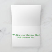 Wildlife Kerstmis Feestdagen Kaart (Binnen)