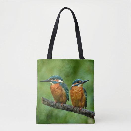 Wildlife Kingfisher Foto Tote Bag (Voorkant)