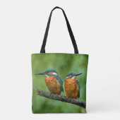 Wildlife Kingfisher Foto Tote Bag (Achterkant)