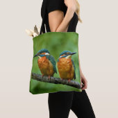 Wildlife Kingfisher Foto Tote Bag (Dichtbij)