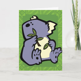 Wildlife Koala Puzzle Wenskaart Kaart