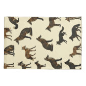 Wildlife Landschap Silhouet Patroon – Design 1 Kussensloop (Achterkant)