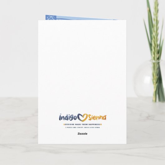 Wildlife Leopard Seal Puzzle Wenskaart Kaart (Achterkant)