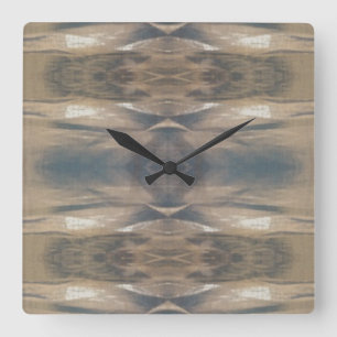 Wildlife Leopard Wild Animal Brown Black Clock Vierkante Klok