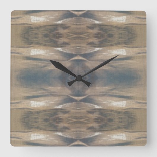 Wildlife Leopard Wild Animal Brown Black Clock Vierkante Klok (Voorkant)