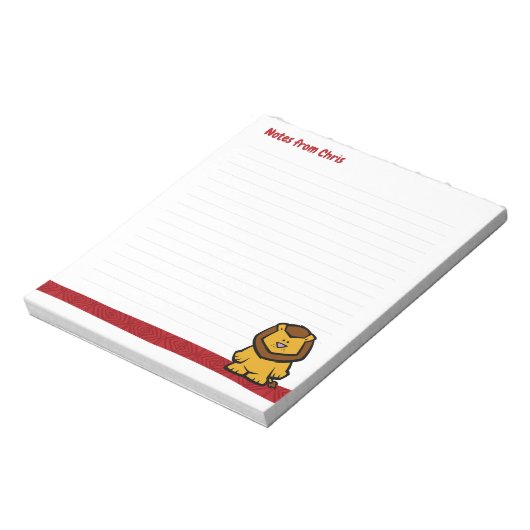 Wildlife Lion Note Pad Notitieblok (Linkerzijde)