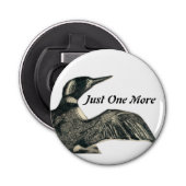 Wildlife Loon Bottle Opener, Zakformaat Button Flesopener (Voorkant)