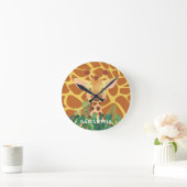 Wildlife Loveable Giraffe Baby  Ronde Klok (Huis)
