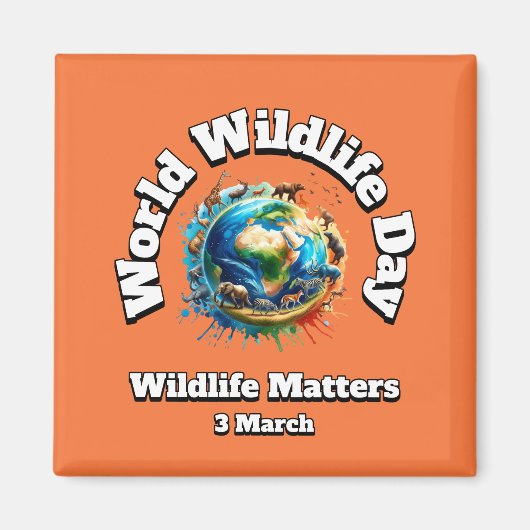 Wildlife Matters. Wereld Natuur Dag (WWD) Magneet (Voorkant)