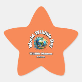 Wildlife Matters. Wereld Natuur Dag (WWD) Ster Sticker