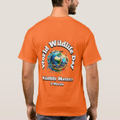 Wildlife Matters. Wereld Natuur Dag (WWD) T-shirt (Achterkant)
