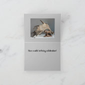 Wildlife Moose Leuk lachen anony-MOOSE verjaardags Kaart (Binnen)