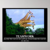 Wildlife Motivatie Posters Giraffe Teamwork (Voorkant)