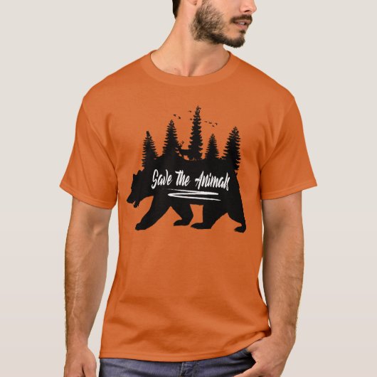 Wildlife nature forest animals gift t-shirt (Voorkant)
