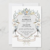 Wildlife Natuur Geïnspireerd Meer Bruiloft Kaart (Voorkant)