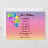 Wildlife Oerwoud Animals Verjaardag Uitnodigen Kaart (Achterkant)