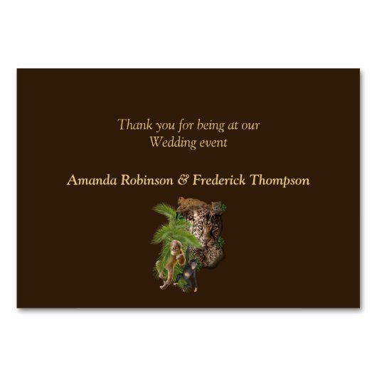 Wildlife Oerwoud Planten & Dieren Kaart (Achterkant)