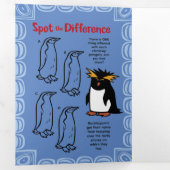 Wildlife Orca Puzzle Wenskaart Trifold Drieluik Wenskaart (Binnenzijde eerst)