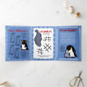 Wildlife Orca Puzzle Wenskaart Trifold Drieluik Wenskaart (Binnen)