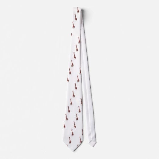 Wildlife Pattern Fun Giraffe Stropdas (Voorkant)