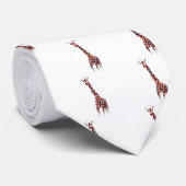 Wildlife Pattern Fun Giraffe Stropdas (Opgerold)