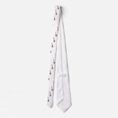 Wildlife Pattern Fun Giraffe Stropdas (Achterkant)