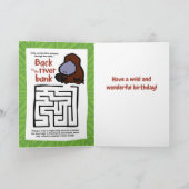 Wildlife Platypus Puzzle Wenskaart Kaart (Binnen)