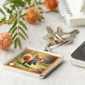 "Wildlife Play Scene" Sleutelhanger (Zijkant)