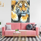 Wildlife Portret van een Tijger Canvas Afdruk (Insitu (Woonkamer))