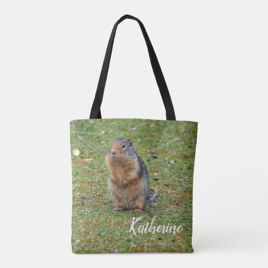 Wildlife Prairie Dog Mammal Foto Tote Bag (Achterkant)