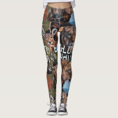 Wildlife Print Leggings (Voorkant)